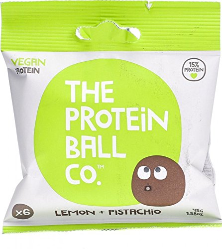 The Protein Ball Co Vegan Protein Balls Lemon & Pistachio 10x45g