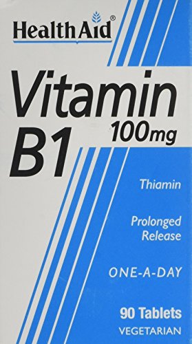 HealthAid Vitamin B1 (Thiamin) 100mg - Prolonged Release - 90 Tablets