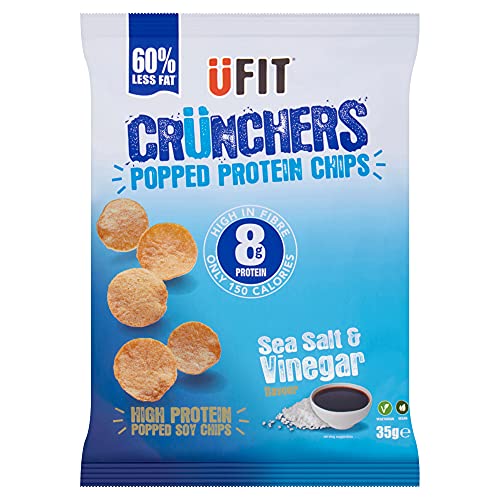 UFIT Crunchers High Protein Popped Chips - Sea Salt & Vinegar 35g