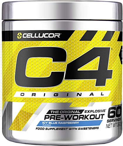 Cellucor C4 Original Pre-Workout Supplement Ice Blue Raspberry