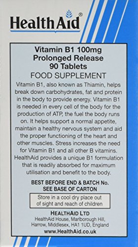 Vitamin B1 (Thiamin) 100mg - Prolonged Release - 90 Tablets