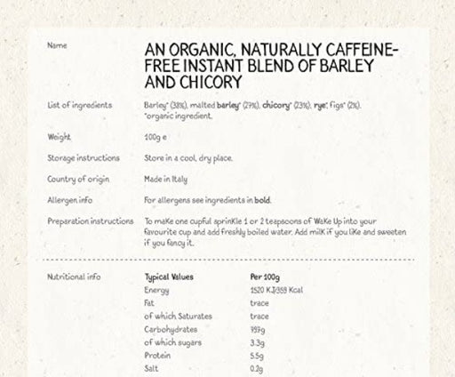 Whole Earth Organic No Caf Coffee Alternative 100g