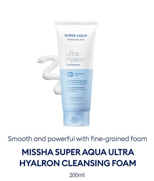 Missha Super Aqua Ultra Hyalron Foaming Cleanser 200ml