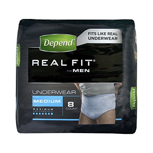 Best Price on Depend Active-Fit Incontinence Pants for Men, Medium - 8 Pants