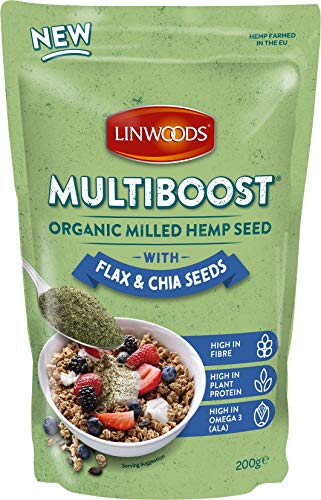Linwoods Multiboost Organic Milled Hemp Seed with Flax & Chia Seeds - 200g