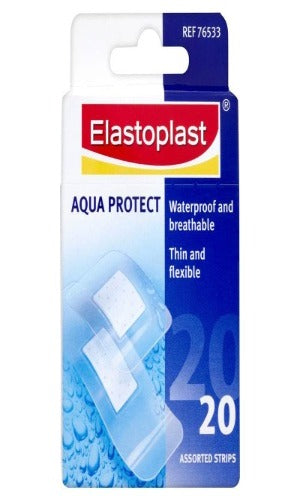 Elastoplast Aqua Protect Waterproof and Breathable 20 Assorted Plasters