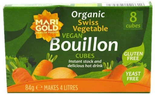 Marigold Organic Swiss Vegetable Yeast Free Bouillon 8 Cubes 84g