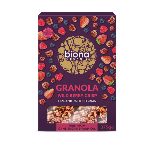 Biona Organic Granola Wild Berry Crisp 375g