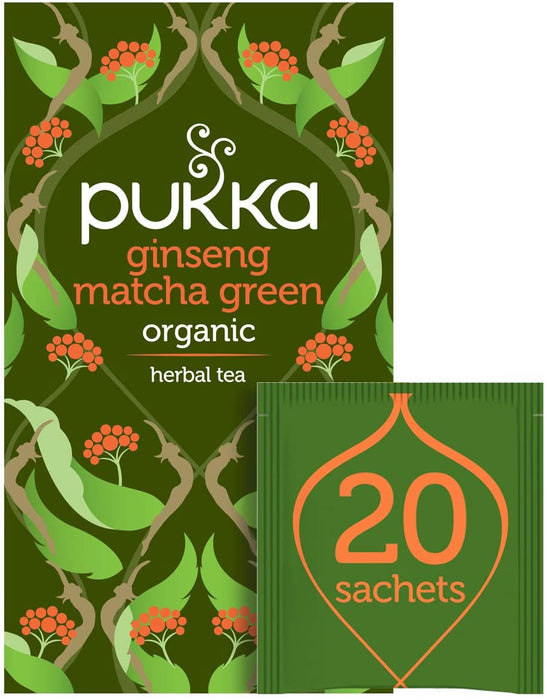 Pukka Herbs Ginseng Matcha Green Tea 20 Sachet