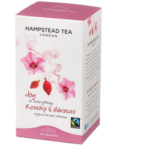 Hampstead Tea Organic Rosehip & Hibiscus Tea | 20 Sachets
