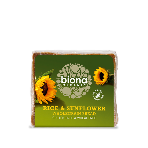 Biona Organic Rice & Sunflower Wholegrain Bread 500g