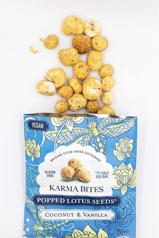 Karma Bites Coconut & Vanilla Popped Lotus Seeds 25g