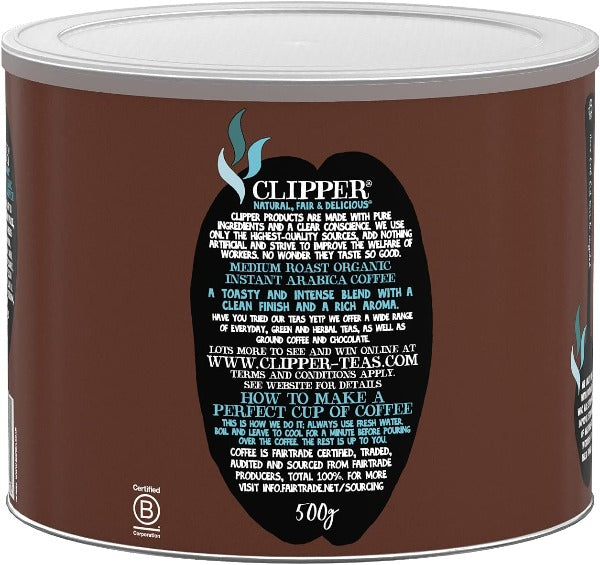 Clipper Medium Roast Organic Arabica Coffee 500g Clipper