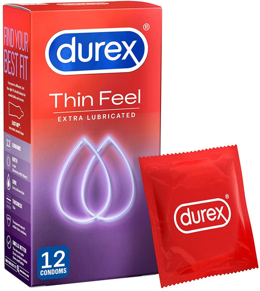 Durex Thin Feel Extra Lubricated 12 Condoms Durex