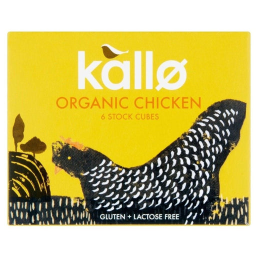 Kallo The Original Organic Free Range Chicken Stock 6 Cubes 66g