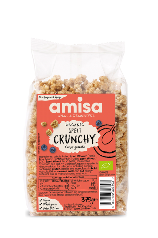 Amisa Organic Crunchy Spelt Granola 375g