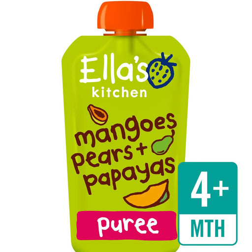 Ella's Kitchen Mangoes, Pears + Papayas from 4 Months 120g