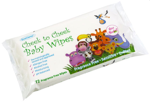EcoClenz Sensitive Baby Wipes Fragrance Free Flowpack of 60