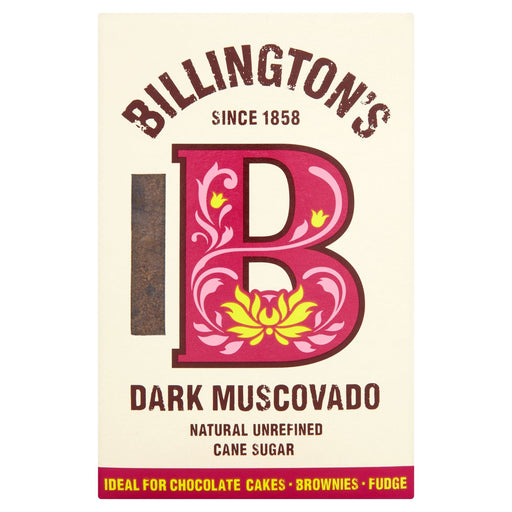 Billington's Dark Muscovado Natural Unrefined Cane Sugar 500g Billington's