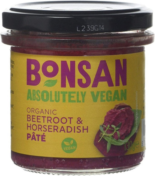 Bonsan Organic Vegan Beetroot & Horseradish Spread 130g