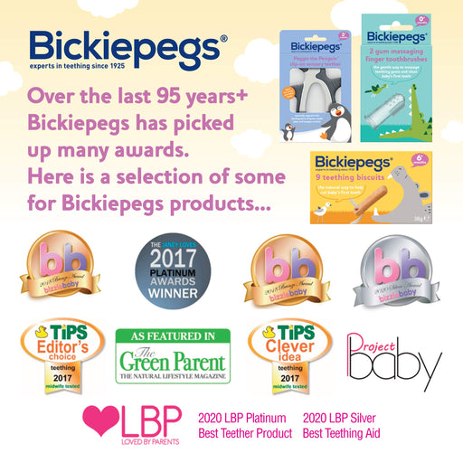 Bickiepegs Teething Biscuits for Babies 38g (9 Biscuits)