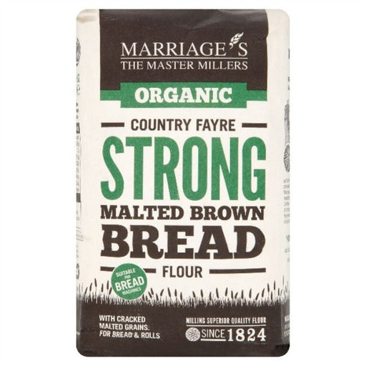 Marriage's Organic Country Fayre Strong Malted Brown Bread Flour 1kg