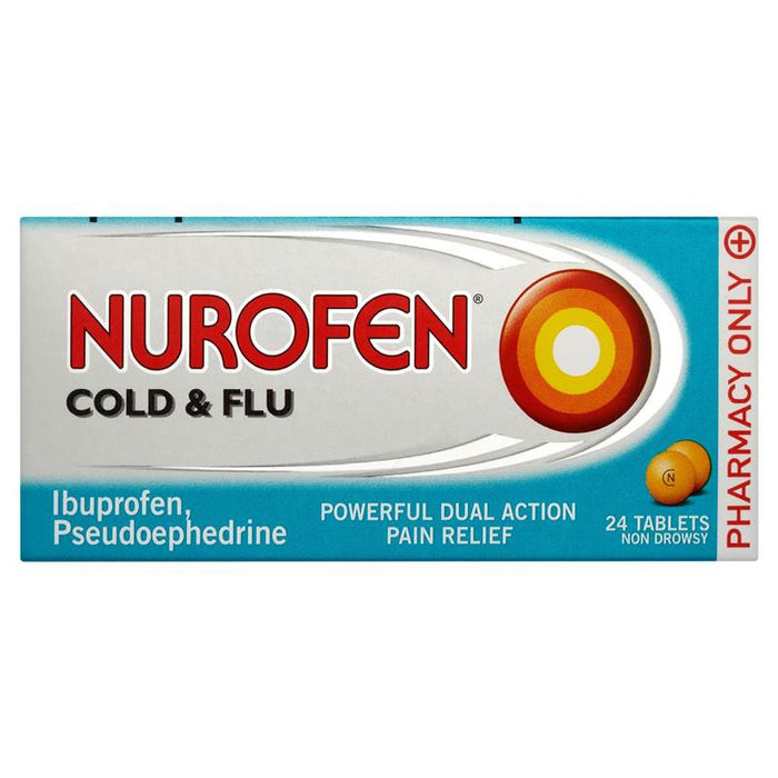 Nurofen Cold & Flu 24 Tablets Nurofen