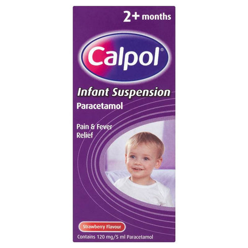 Calpol Infant Suspension Strawberry Flavour 2+ Months 100ml
