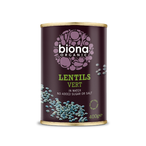 Biona Organic Lentils Vert in Water 400g