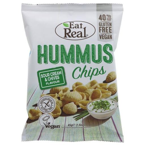 Eat Real Hummus Chips Sour Cream & Chives 45g