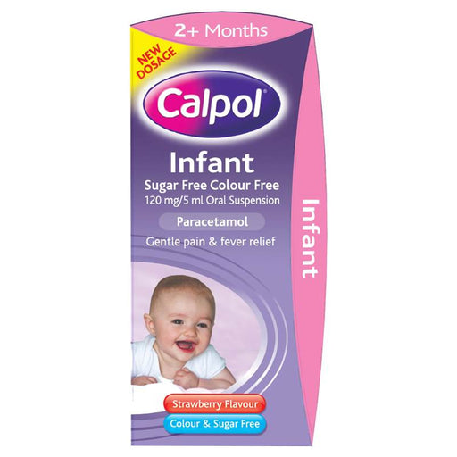 Calpol Infant Oral Suspension Strawberry Flavour 2+ Months 100ml