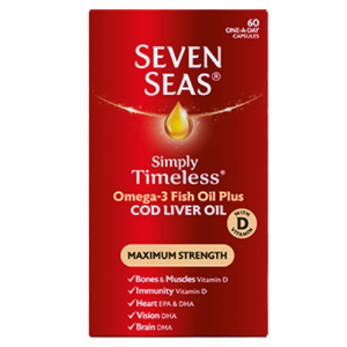 Seven Seas Cod Liver Oil Maximum Strength 60 Capsules
