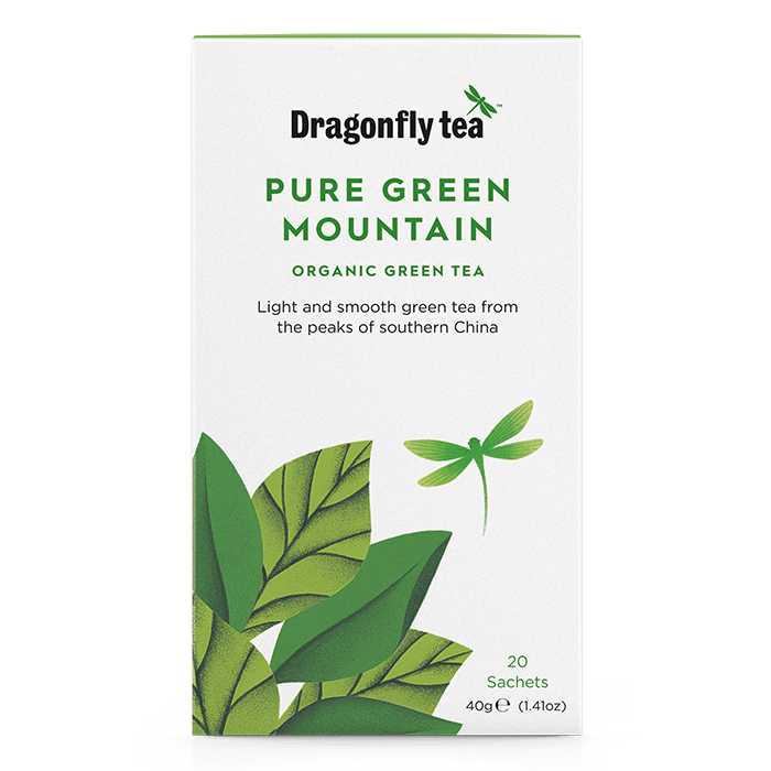 Dragonfly Tea Emerald Mountain Organic Green Tea 20 Sachet