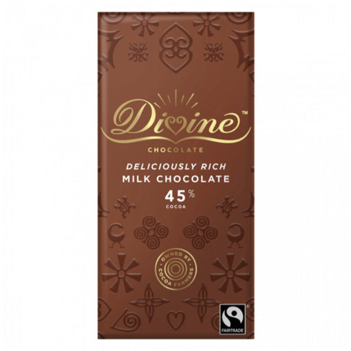 Divine High Cocoa 45% Milk Chocolate 100g