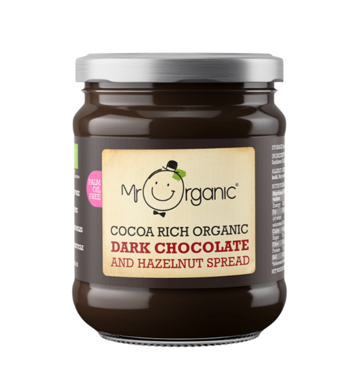 Mr Organic Cocoa Rich Dark Chocolate & Hazelnut Spread 200g