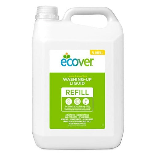 Ecover Washing-Up Liquid Lemon & Aloe Vera Refill | 5 Litres