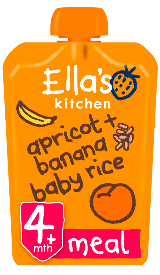 Ella's Kitchen Bananas Apricots + Baby Rice from 4 Months 120g