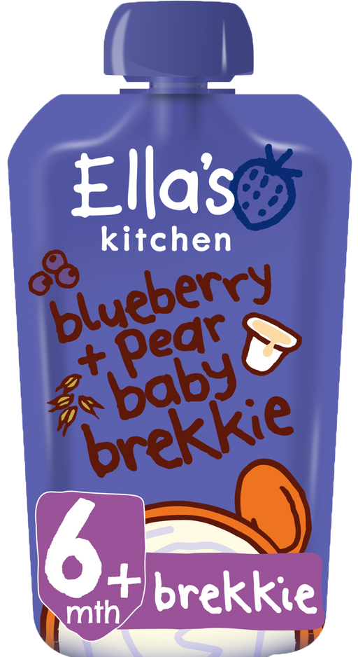 Ella's Kitchen Blueberry + Pear Baby Brekkie from 6 Months 100g