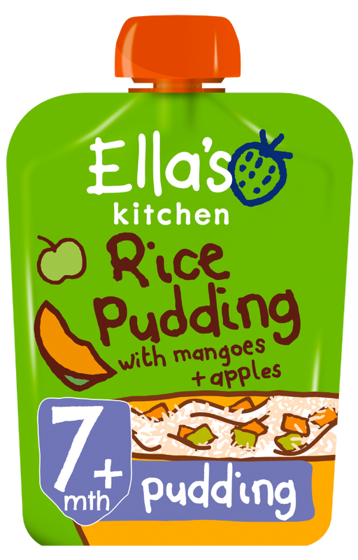 Ella's Kitchen Really Yummy Rice Pudding with Mangoes + Apples Stage 2 from 7 Months 80g Ella's Kitchen