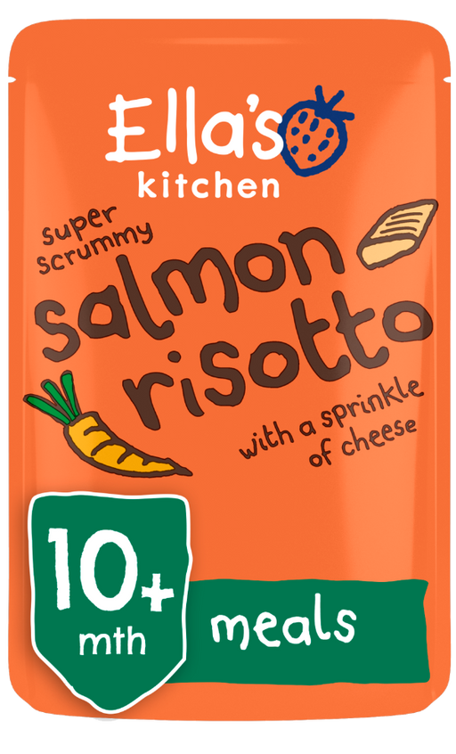 Ella's Kitchen Super Scrummy Salmon Risotto with a Sprinkle of Cheese 190g