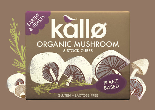 Kallo Organic Mushroom 6 Stock Cubes 66g