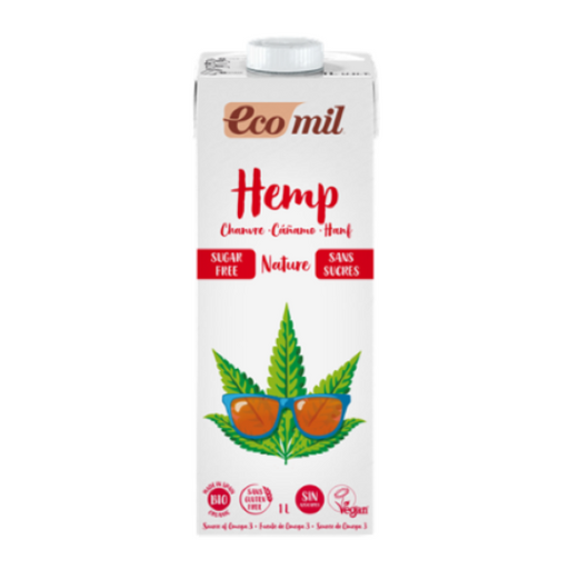 Ecomil Hemp Drink Sugar Free 1L