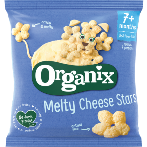 Organix Melty Cheese Stars 7 Months+ 20g
