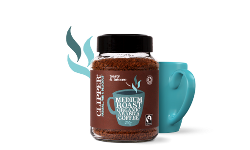 Clipper Medium Roast Organic Arabica Coffee 200g Clipper