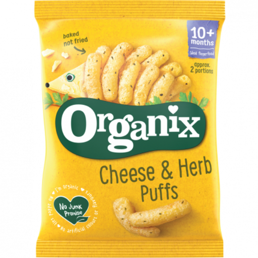 Organix Cheese & Herb Puffs 10 Months+ 15g