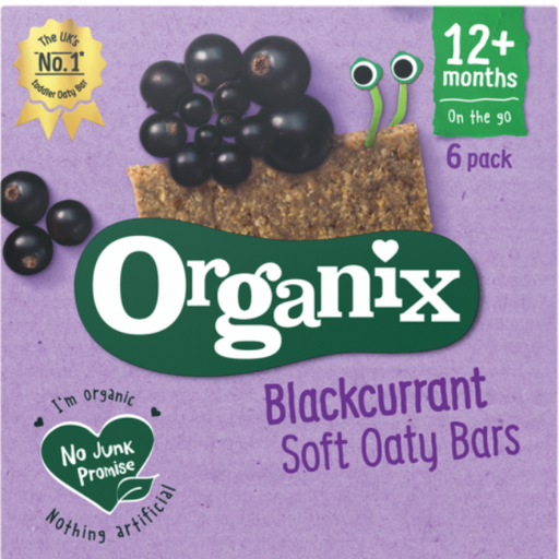 Organix Blackcurrant Soft Oaty Bars 12 Months+ 6 x 30g