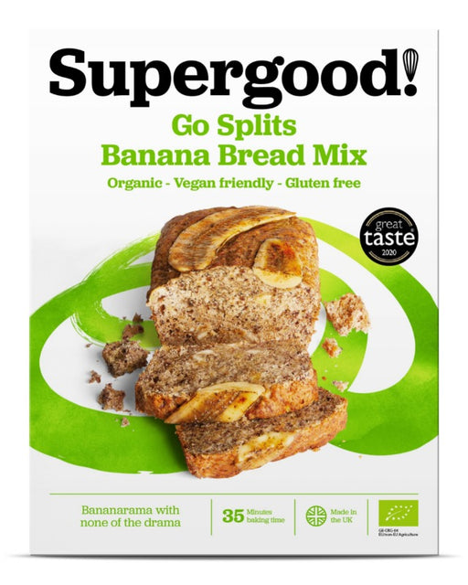 Supergood Bakery Go Splits Organic Banana Loaf Mix 200g