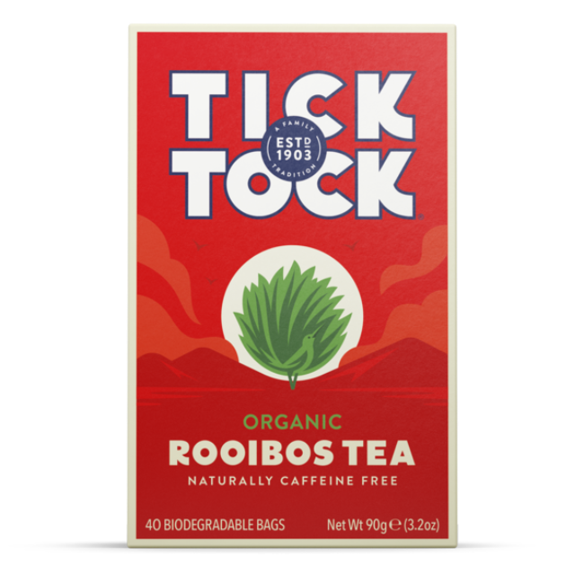 Tick Tock Organic Rooibos Tea 40 Bags