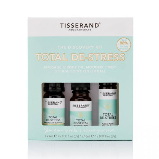 Tisserand Aromatherapy The Total De-Stress Discovery Kit Gift Set | 3 Piece Set