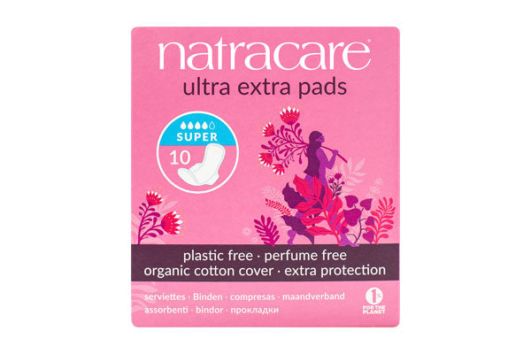 Natracare Ultra Extra Super Period Pads 10 Pads